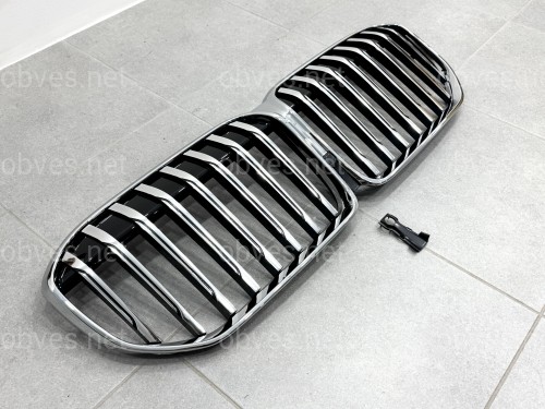 Решетка радиатора ноздри BMW 7 Series G11 / G12 2020-2023 хром Решетка радиатора ноздри BMW 7 Series G11 / G12 2020-2023 хром