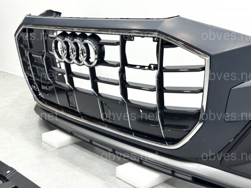 Бампер передний в сборе S-Line для Audi Q8 2018-2024 Бампер передний в сборе S-Line для Audi Q8 2018-2024
