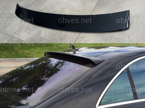 Козырёк на стекло Mercedes-Benz S class W221 2005-2013 ABS пластик, цвет черный глянец Козырёк на стекло Mercedes-Benz S class W221 2005-2013 ABS пластик, цвет черный глянец
