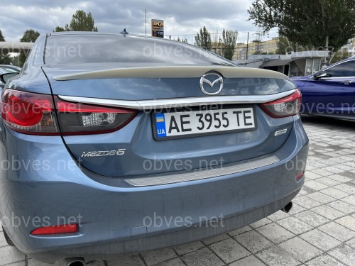 Спойлер лип на багажник Mazda 6 2013- ABS пластик под покраску