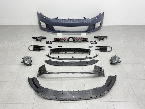 Передний бампер GTI Volkswagen Golf 6 2008-2013 Передний бампер GTI Volkswagen Golf 6 2008-2013