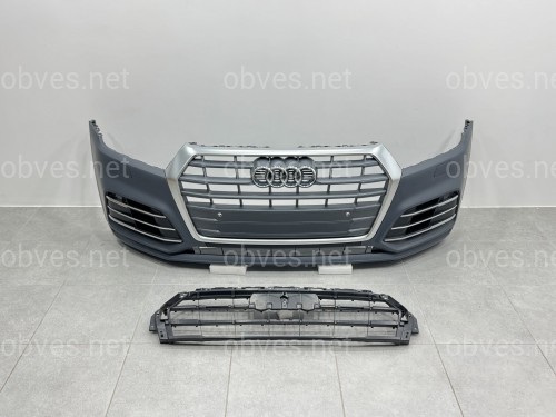 Бампер передний в сборе S-Line для Audi Q5 2017-2020 Бампер передний в сборе S-Line для Audi Q5 2017-2020