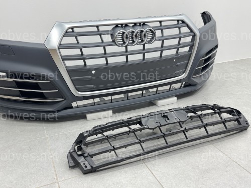 Бампер передний в сборе S-Line для Audi Q5 2017-2020 Бампер передний в сборе S-Line для Audi Q5 2017-2020