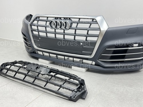 Бампер передний в сборе S-Line для Audi Q5 2017-2020 Бампер передний в сборе S-Line для Audi Q5 2017-2020