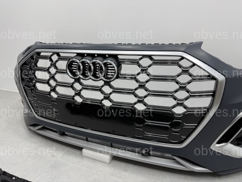 Бампер передний в сборе S-Line CHROME для Audi Q5 2021-2024 Бампер передний в сборе S-Line CHROME для Audi Q5 2021-2024