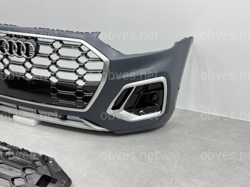 Бампер передний в сборе S-Line CHROME для Audi Q5 2021-2024 Бампер передний в сборе S-Line CHROME для Audi Q5 2021-2024