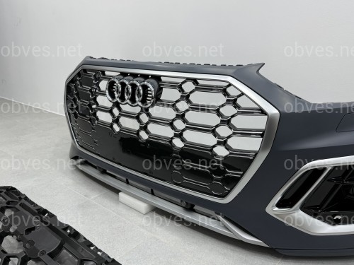 Бампер передний в сборе S-Line CHROME для Audi Q5 2021-2024 Бампер передний в сборе S-Line CHROME для Audi Q5 2021-2024
