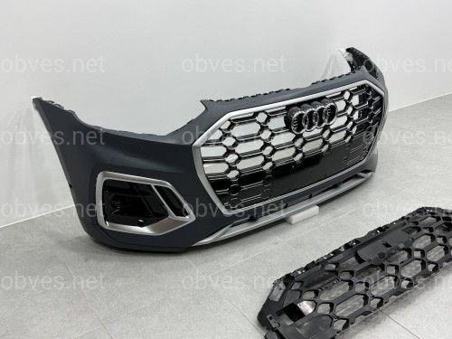 Бампер передний в сборе S-Line CHROME для Audi Q5 2021-2024 Бампер передний в сборе S-Line CHROME для Audi Q5 2021-2024