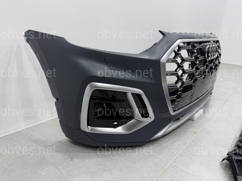 Бампер передний в сборе S-Line CHROME для Audi Q5 2021-2024 Бампер передний в сборе S-Line CHROME для Audi Q5 2021-2024