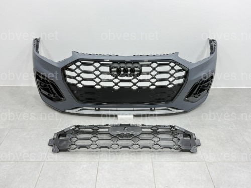 Бампер передний в сборе S-Line BLACK для Audi Q5 2021-2024 Бампер передний в сборе S-Line BLACK для Audi Q5 2021-2024