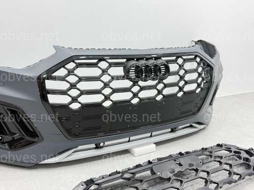 Бампер передний в сборе S-Line BLACK для Audi Q5 2021-2024 Бампер передний в сборе S-Line BLACK для Audi Q5 2021-2024