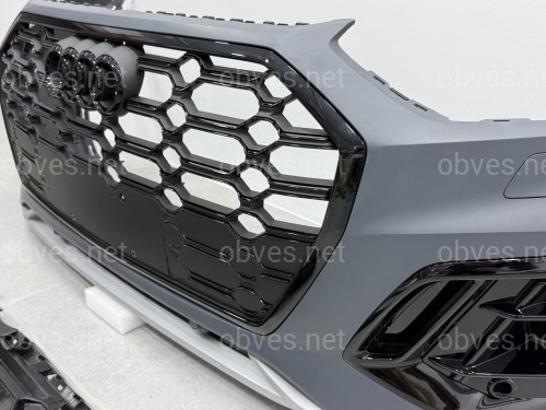 Бампер передний в сборе S-Line BLACK для Audi Q5 2021-2024 Бампер передний в сборе S-Line BLACK для Audi Q5 2021-2024