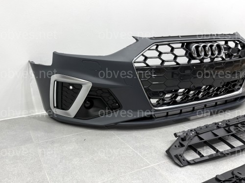 Бампер передний в сборе S-Line CHROME для Audi A4 B9 2020-2023 Бампер передний в сборе S-Line CHROME для Audi A4 B9 2020-2023