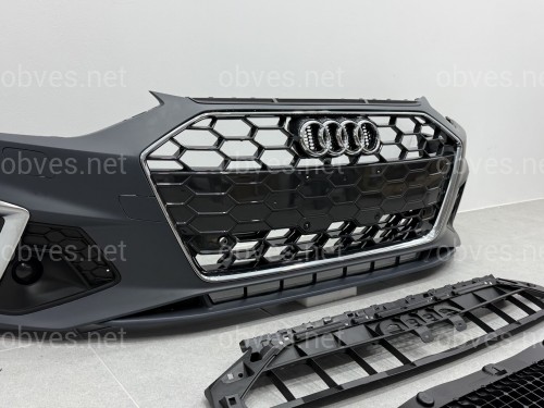 Бампер передний в сборе S-Line CHROME для Audi A4 B9 2020-2023 Бампер передний в сборе S-Line CHROME для Audi A4 B9 2020-2023