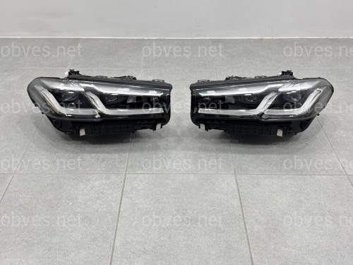 Фары Adaptive LED LCI 2020+ рестайлинг для BMW G30 / G31 2016-2020 2шт. с заменой бампера на 20+ Фары Adaptive LED LCI 2020+ рестайлинг для BMW G30 / G31 2016-2020 2шт. с заменой бампера на 20+