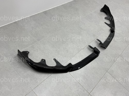 Обвес юбка переднего бампера M-Performance для BMW 5 series G60 G61 2024-, цвет черный глянец