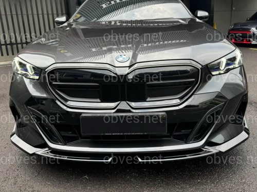 Обвес юбка переднего бампера M-Performance для BMW 5 series G60 G61 2024-, цвет черный глянец Обвес юбка переднего бампера M-Performance для BMW 5 series G60 G61 2024-, цвет черный глянец