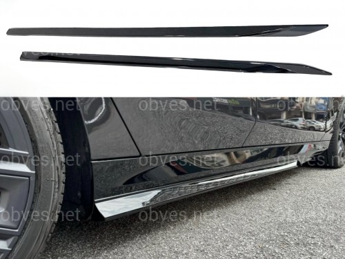 Лезвия под пороги M-Performance BMW 5 series G60 G61 2024- 2шт. черный глянец Лезвия под пороги M-Performance BMW 5 series G60 G61 2024- 2шт. черный глянец