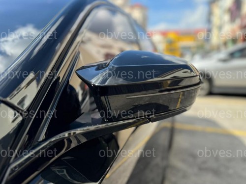 Накладки крышки зеркал M-Performance для BMW 5 Series G60 G61 2024-, цвет черный глянец, комплект 2шт. Накладки крышки зеркал M-Performance для BMW 5 Series G60 G61 2024-, цвет черный глянец, комплект 2шт.