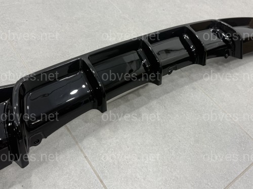 Диффузор накладка заднего бампера M-Performance BMW 3 series F30 2012-2018 под одну выхлопную трубу ГЛЯНЦЕВЫЙ 0---- Диффузор накладка заднего бампера M-Performance BMW 3 series F30 2012-2018 под одну выхлопную трубу ГЛЯНЦЕВЫЙ 0----