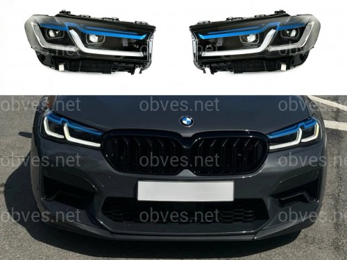 Фары стиль Laser LCI 2020+ рестайлинг для BMW G30 / G31 2016-2020 2шт. с заменой бампера на 20+ Фары стиль Laser LCI 2020+ рестайлинг для BMW G30 / G31 2016-2020 2шт. с заменой бампера на 20+