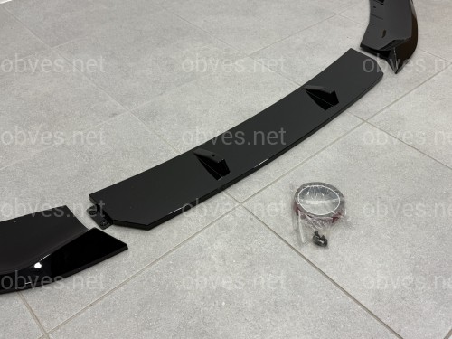 Юбка накладка переднего бампера M Performance BMW 5 series G30 G31 2017-2020 , черный глянец Юбка накладка переднего бампера M Performance BMW 5 series G30 G31 2017-2020 , черный глянец