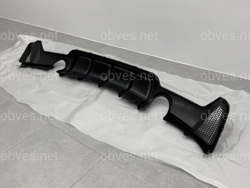 Диффузор накладка заднего бампера M-Performance под две одинарные выхлопные трубы для BMW 4 series F32 / F33 / F36 2013-2020