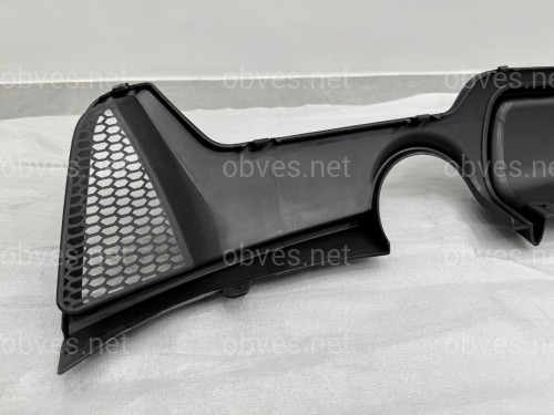 Диффузор накладка заднего бампера M-Performance под две одинарные выхлопные трубы для BMW 4 series F32 / F33 / F36 2013-2020
