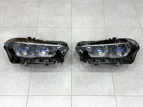 Фары Shadow line Laser для BMW X5 G05 X6 G06 до рестайлинга 2018-2022, комплектные с блоками Фары Shadow line Laser для BMW X5 G05 X6 G06 до рестайлинга 2018-2022, комплектные с блоками