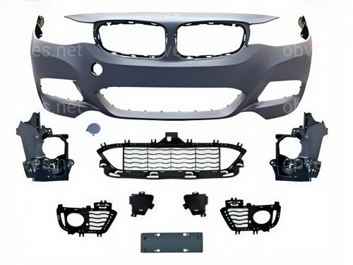 Бампер передний в сборе M Paket BMW 3 series GT F34 2013-2020 ПОД ПАРКТРОНИКИ