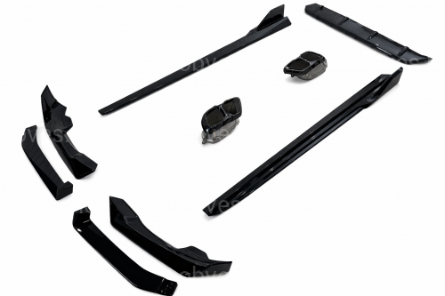 Комплект обвеса M paket LCI Paradigm Black Knight для BMW X6 G06 2023+, цвет черный глянец Комплект обвеса M paket LCI Paradigm Black Knight для BMW X6 G06 2023+, цвет черный глянец