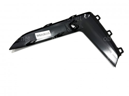 Правая накладка решетки бампера M Performance 51118747846 для BMW 5 series G30 G31 2020-2023 рест. Правая накладка решетки бампера M Performance 51118747846 для BMW 5 series G30 G31 2020-2023 рест.