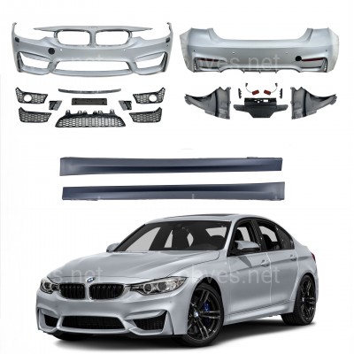 Комплект обвеса M3 стиль BMW 3 Series F30 2012-2018 (передний / задний бампер, пороги) ПОД ПАРКТРОННИКИ
