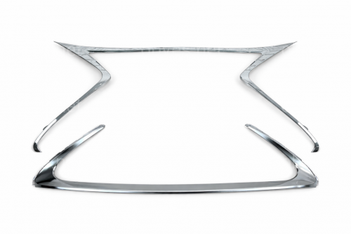 Хром окантовка решетки Lexus ES 2015-2018 (верхняя + нижняя, 2шт)
