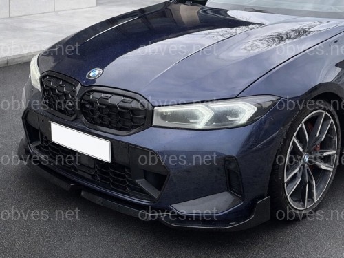 Юбка накладка переднего бампера M-Performance BMW 3 series G20 G21 LCI 2022+ ABS пластик, цвет черный глянец Юбка накладка переднего бампера M-Performance BMW 3 series G20 G21 LCI 2022+ ABS пластик, цвет черный глянец