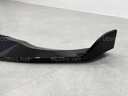 Юбка накладка переднего бампера M Performance BMW X3 G01 / X4 G02 2018-2021, ABS пластик цвет черный глянец