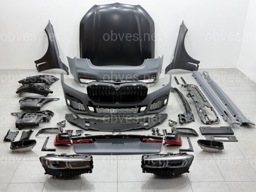 Комплект обвеса рестайлинг M760 BLACK LCI 2019+ для BMW 7 series G12 2015-2019