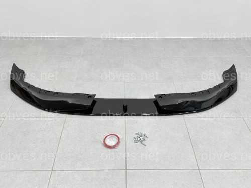 Накладка переднего бампера M-Performance стиль AC Schnitzer для BMW 5 series G30 G31 2016-2020 ABS пластик, черный глянец Накладка переднего бампера M-Performance стиль AC Schnitzer для BMW 5 series G30 G31 2016-2020 ABS пластик, черный глянец