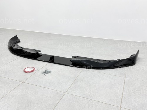 Накладка переднего бампера M-Performance стиль AC Schnitzer для BMW 5 series G30 G31 2016-2020 ABS пластик, черный глянец Накладка переднего бампера M-Performance стиль AC Schnitzer для BMW 5 series G30 G31 2016-2020 ABS пластик, черный глянец