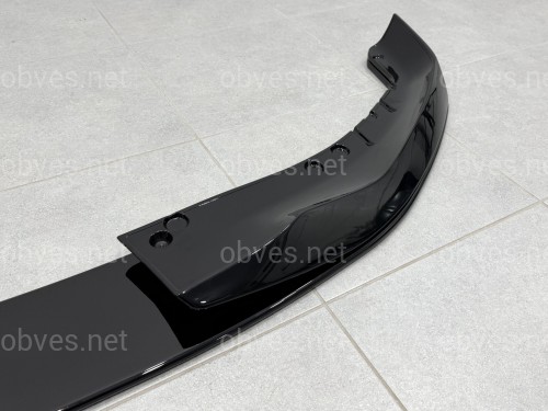 Накладка переднего бампера M-Performance стиль AC Schnitzer для BMW 5 series G30 G31 2016-2020 ABS пластик, черный глянец Накладка переднего бампера M-Performance стиль AC Schnitzer для BMW 5 series G30 G31 2016-2020 ABS пластик, черный глянец