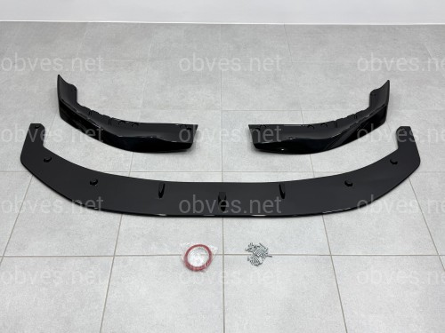 Накладка переднего бампера M-Performance стиль AC Schnitzer для BMW 5 series G30 G31 2016-2020 ABS пластик, черный глянец Накладка переднего бампера M-Performance стиль AC Schnitzer для BMW 5 series G30 G31 2016-2020 ABS пластик, черный глянец