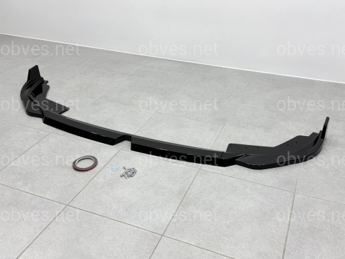 Юбка накладка переднего бампера M-Performance BMW 3 series G20 G21 LCI 2022+ ABS пластик, цвет черный глянец Юбка накладка переднего бампера M-Performance BMW 3 series G20 G21 LCI 2022+ ABS пластик, цвет черный глянец