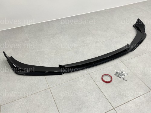 Юбка переднего бампера M3 CS для BMW 3 series G20 G21 2018-2022 ABS пластик, черный глянец