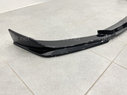 Юбка переднего бампера M3 CS для BMW 3 series G20 G21 2018-2022 ABS пластик, черный глянец