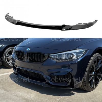 Юбка переднего бампера под M3 бампер для BMW 3 series F30 F31 2012-2018 ABS пластик, черный глянец Юбка переднего бампера под M3 бампер для BMW 3 series F30 F31 2012-2018 ABS пластик, черный глянец