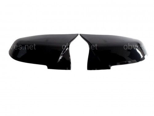 Крышки зеркал для BMW 3 series F30 F31 2012-2018, черный глянец Крышки зеркал для BMW 3 series F30 F31 2012-2018, черный глянец