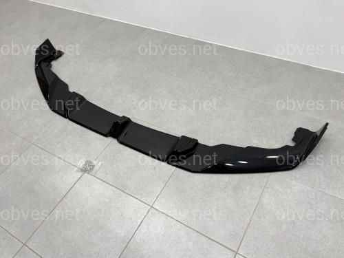 Юбка переднего бампера для BMW X5M F95 2023+, цвет черный глянец