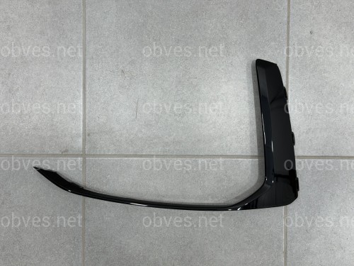 Накладка бампера левая 4M0807299B S-Line BLACK для Audi Q7 2020-2024