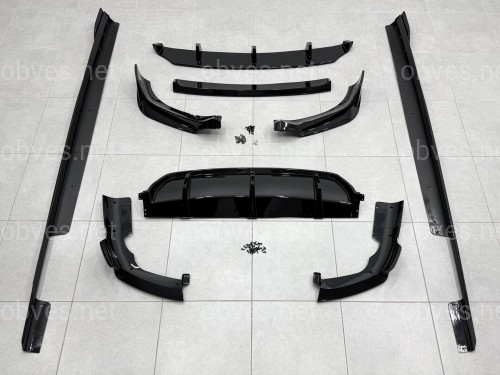 Комплект обвеса M paket Paradigm Black Knight для BMW X6 G06 2018-2022, цвет черный глянец