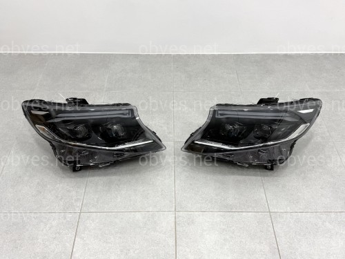 FULL LED фары стиль OEM 2023+ для Mercedes W447 Vito / V-class / Metris 2014-, комплект 2шт.